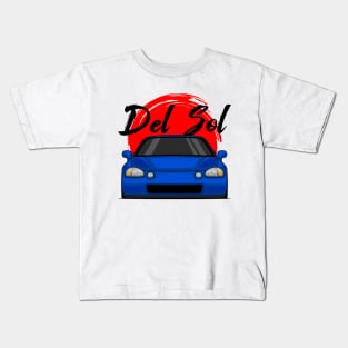 Front Blue Del Sol JDM Legend Kids T-Shirt